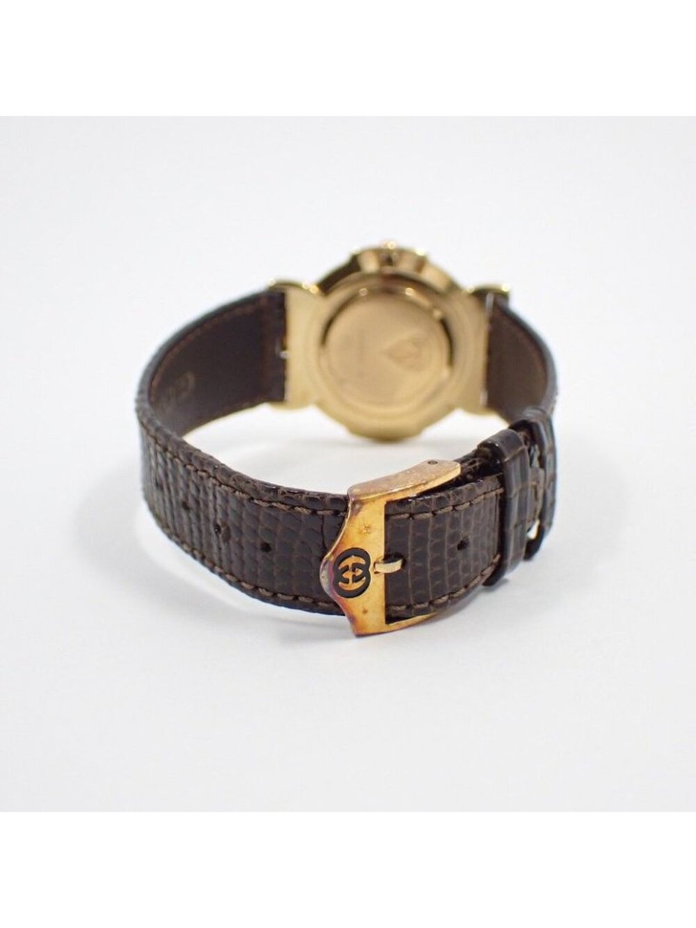 Gucci Quartz Watch Gold Leather - Picture 3 of 10